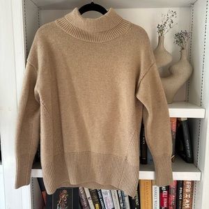 Babaton Cashmere Nicholas sweater, Size S in Tan Camel